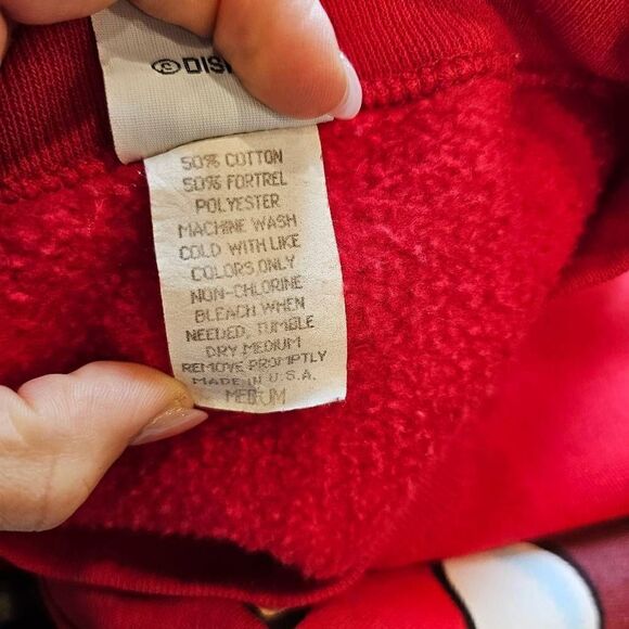 Disney Christmas Mickey Sweater size Medium Oversized Vintage Y2K - Picture 10 of 10